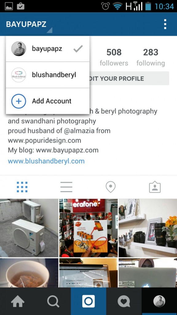 Instagram sekarang bisa Multiple account instagram 9